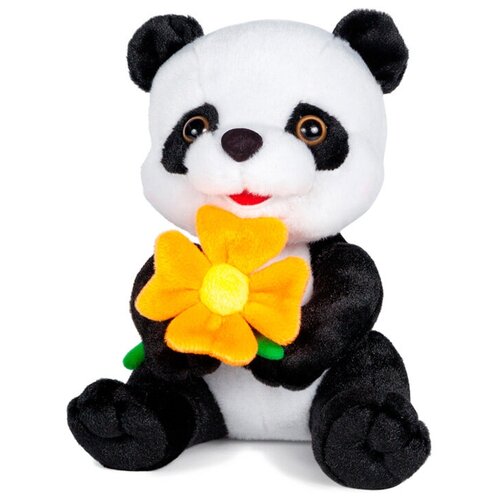 Мягкая Игрушка , Панда с цветочком, Озвученная, 20см Maxi Play