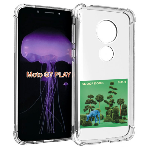 Чехол MyPads Snoop Dogg BUSH для Motorola Moto G7 Play задняя-панель-накладка-бампер