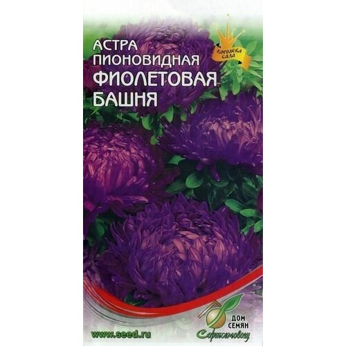 Семена Астра пионовидная Фиолетовая башня, 0,25г астра пионовидная фиолетовая башня семена цветы