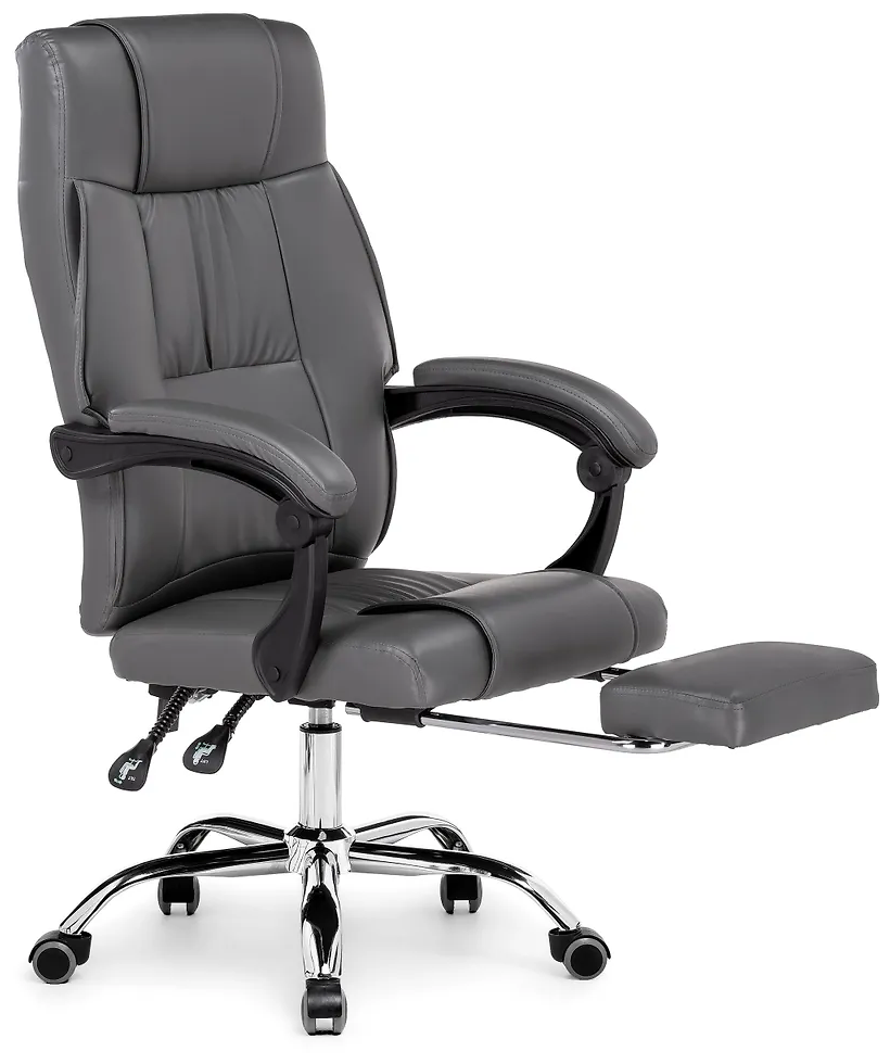 Компьютерное кресло Woodville Born для руководителя, обивка: искусственная кожа, цвет: gray