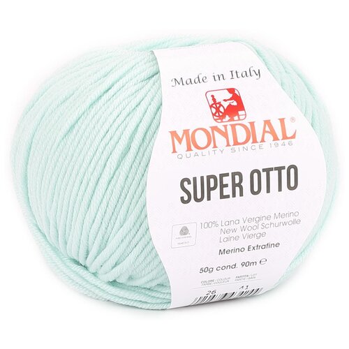 Пряжа Super Otto Mondial - 1 моток 90 м 50 гр цвет 026 465₽
