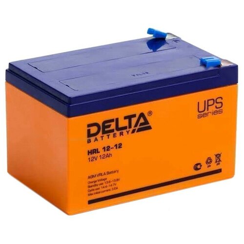 Аккумуляторная батарея Delta HRL 12-12X (12V/12Ah)_D_K 705857 батарея для ибп delta hrl 12 7 2 12v 7 2ah