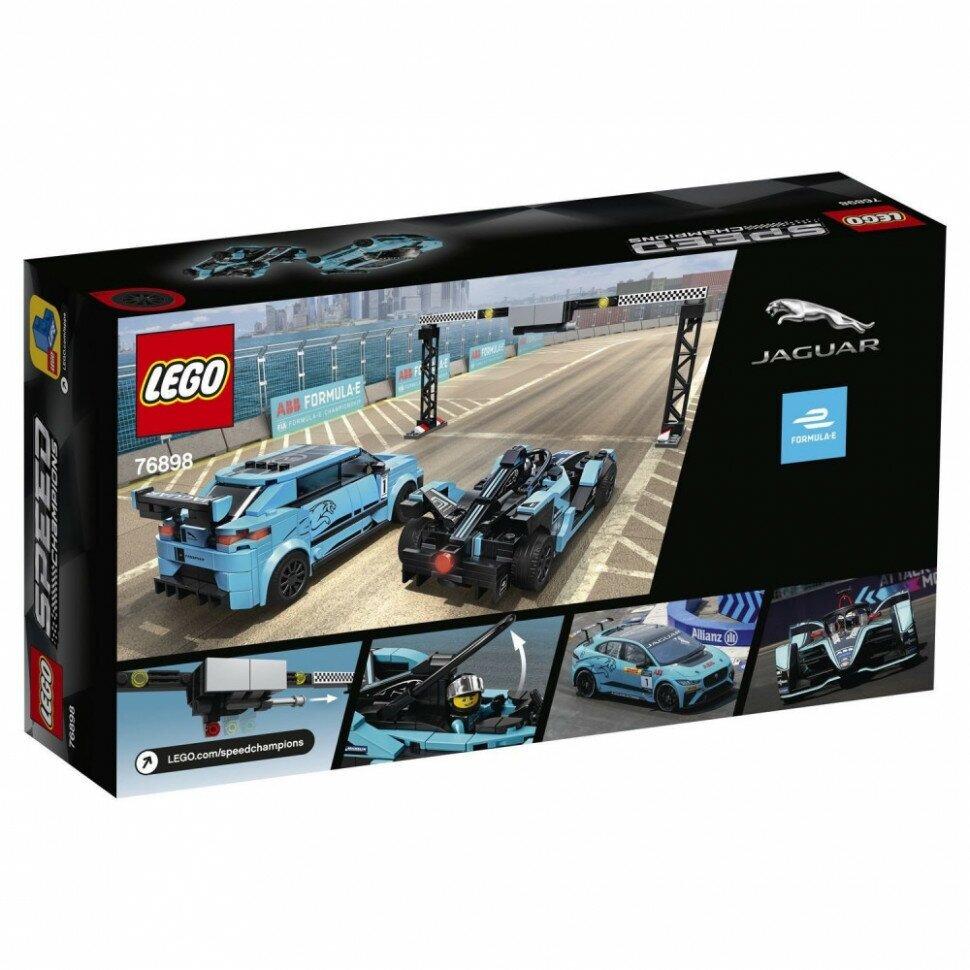 Конструктор LEGO Speed Champions Formula E Panasonic Jaguar Racing GEN2 car & Jaguar I-PACE eTROPHY, 565 деталей (76898) - фото №18