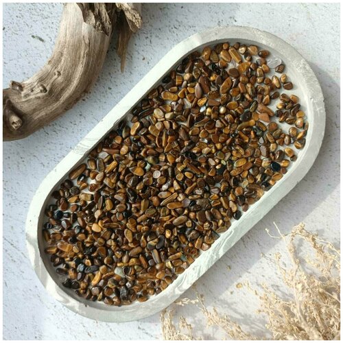 Тигровый глаз Натуральный камень Упаковка 100 гр Размер 35 мм 515₽