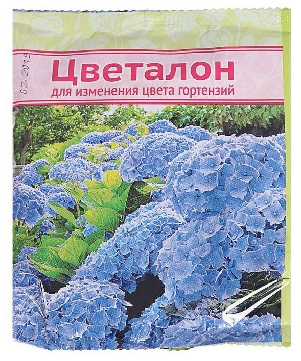 Удобрение Ваше хозяйство Цветалон для изменения цвета гортензий, 0.1 л, 0.1 кг, количество упаковок: 1 шт. - фотография № 1