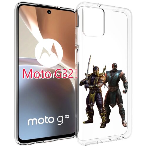 Чехол MyPads Mortal-Kombat-1 для Motorola Moto G32 задняя-панель-накладка-бампер