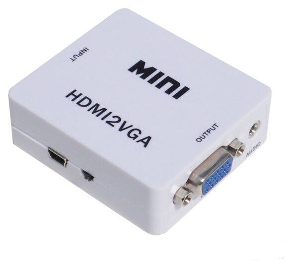 HDMI -> VGA + Audio выход с активным питанием USB