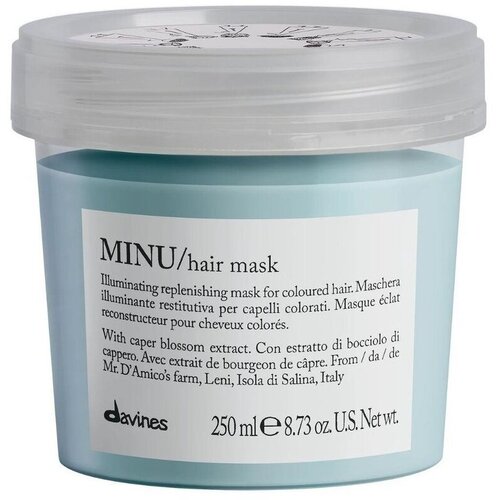 Davines Minu Colored Hair Mask Маска для окрашенных волос, 250 мл minu hair mask маска для окрашенных волос 250 мл