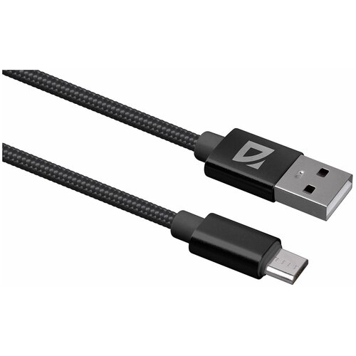 USB кабель Defender F85 Micro красный, 1м, 1.5А, нейлон, пакет