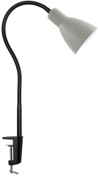 Стильная настольная лампа со струбциной, ARTSTYLE, HT-701GY, на гибкой ножке, под лампу с цоколем Е27, для работы, для учебы Уцененный товар