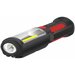 Светодиодный фонарик бытовой автомобильный, LED+COB, магнитный держатель, 2 режима, 5 метров, батарейки 3 х AA