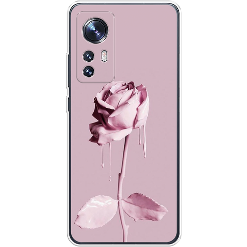 Силиконовый чехол на Xiaomi 12S / Сяоми 12S Роза в краске