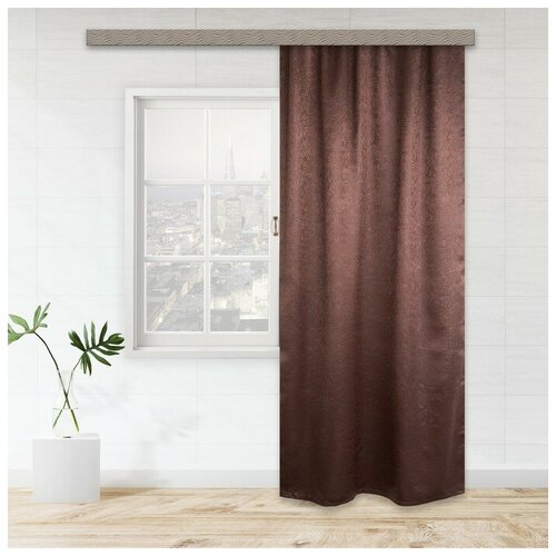Штора портьерная Witerra Водевиль 190x275см шоколад блэкаут пэ100 2013₽