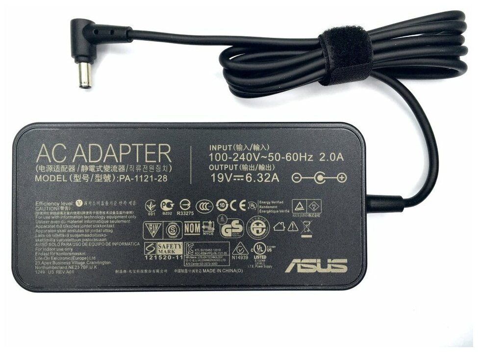 Блок питания для ноутбука Asus 19V 6.32A (6.0-3.7) 120W Slim