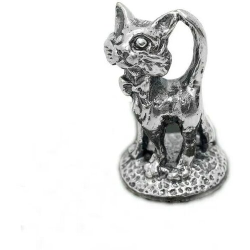 Сувенир ювелирный Серебряная статуэтка Котик