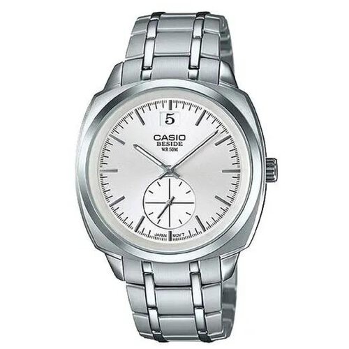 фото Casio bem-150d-7a мужские кварцевые наручные часы со шкалой секундной стрелки и датой