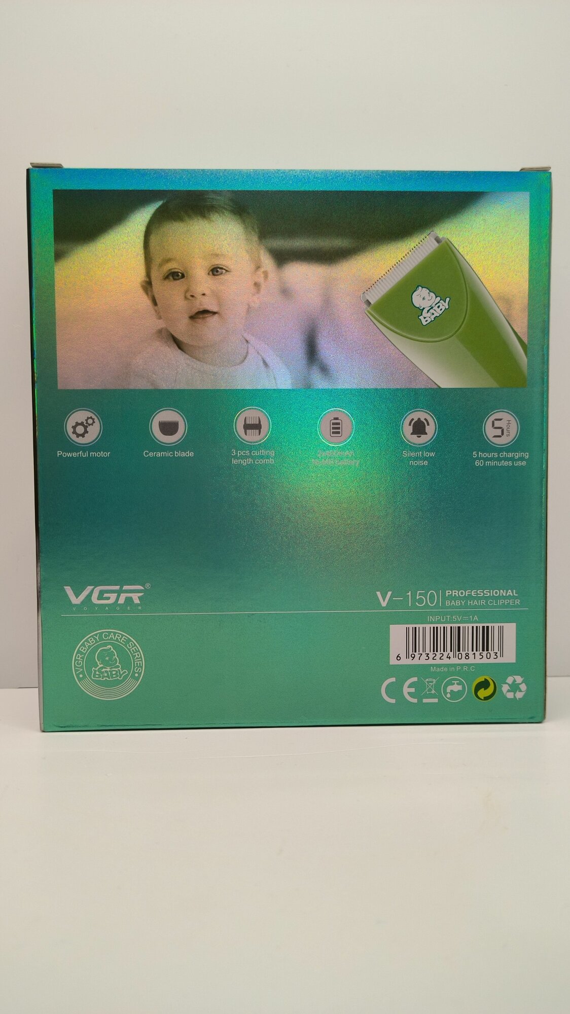 Машинка для стрижки волос детская VGR 152 электрический с насадками беспроводной триммер для детей и малышей, мальчиков и девочек - фотография № 11