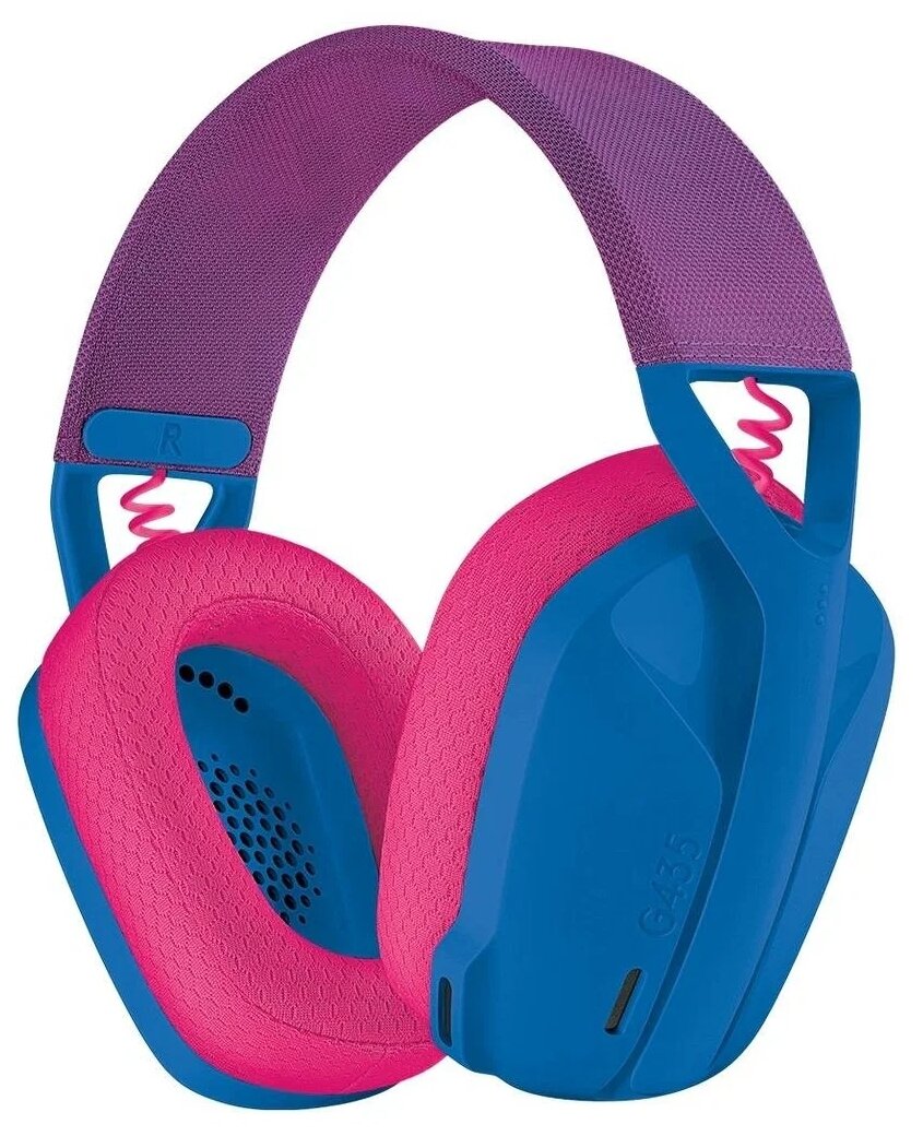 Беспроводные наушники Logitech G G435, Blue And Raspberry