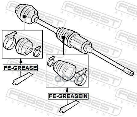 Смазка Шруса Fe-Grease Febest арт. FE-GREASE