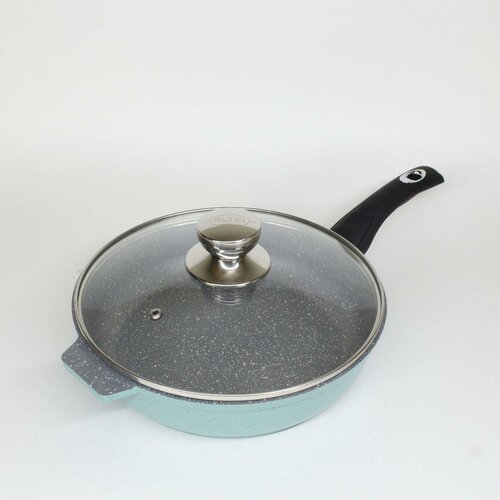 Сковорода 240мм несъемн/ручка стекл/кр с антипригарным покрытием 