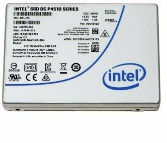 SSD накопитель INTEL DC P4510 SSDPE2KX020T801 2Тб, 2.5", PCI-E x4, NVMe, U.2 SFF-8639 [ssdpe2kx020t801 959393] - фото №4