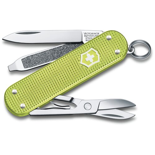 Нож перочинный Victorinox Classic Lime Twist (0.6221.241G) 58мм 7 функций картонная коробка нож перочинный victorinox huntsman 1 3713 942