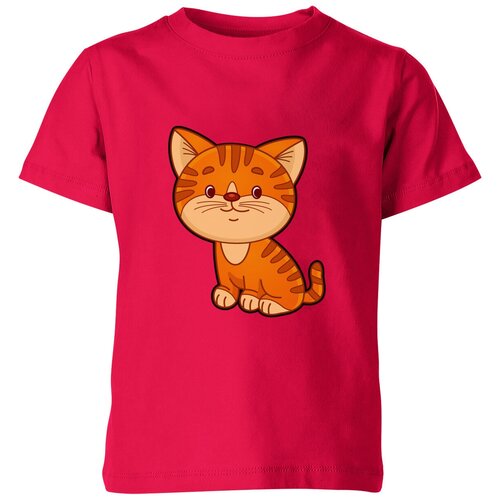 Футболка Us Basic, размер 14, розовый мужская футболка мультяшный рыжий котёнок m серый меланж