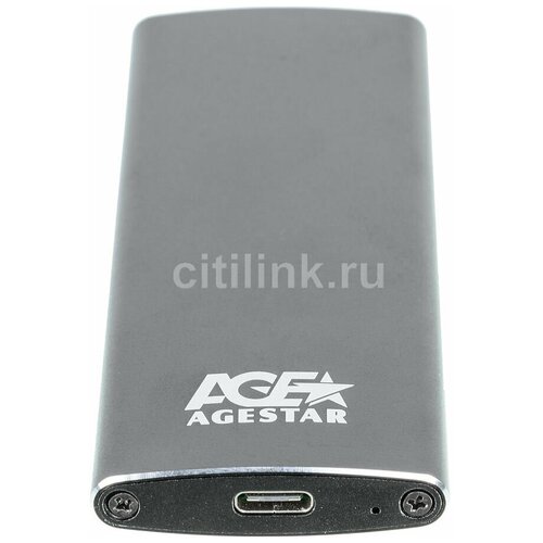 Внешний корпус для SSD AgeStar 3UBNF2C, черный внешний корпус для ssd agestar 31ubnv1c серый