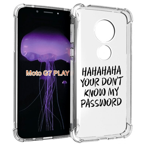 чехол mypads введите пароль для motorola moto g7 play задняя панель накладка бампер Чехол MyPads Мой-пароль для Motorola Moto G7 Play задняя-панель-накладка-бампер