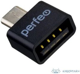 Perfeo adapter USB на micro USB OTG (PF-VI-O010 Black) чёрный [PF_B4995]