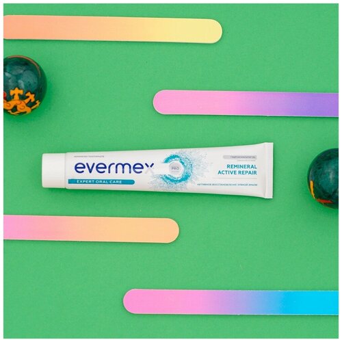 Зубная паста Evermex Remineral Active Repair, 75 мл зубная паста evermex active repair 75 мл