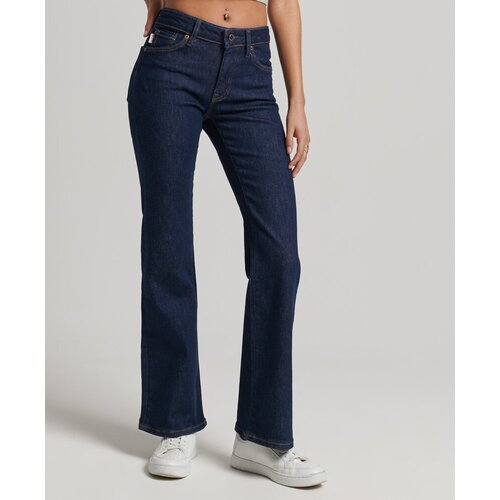 Джинсы Superdry MID RISE SLIM FLARE, Пол Женский, Цвет Lighter Indigo Vintage, Размер 26/31