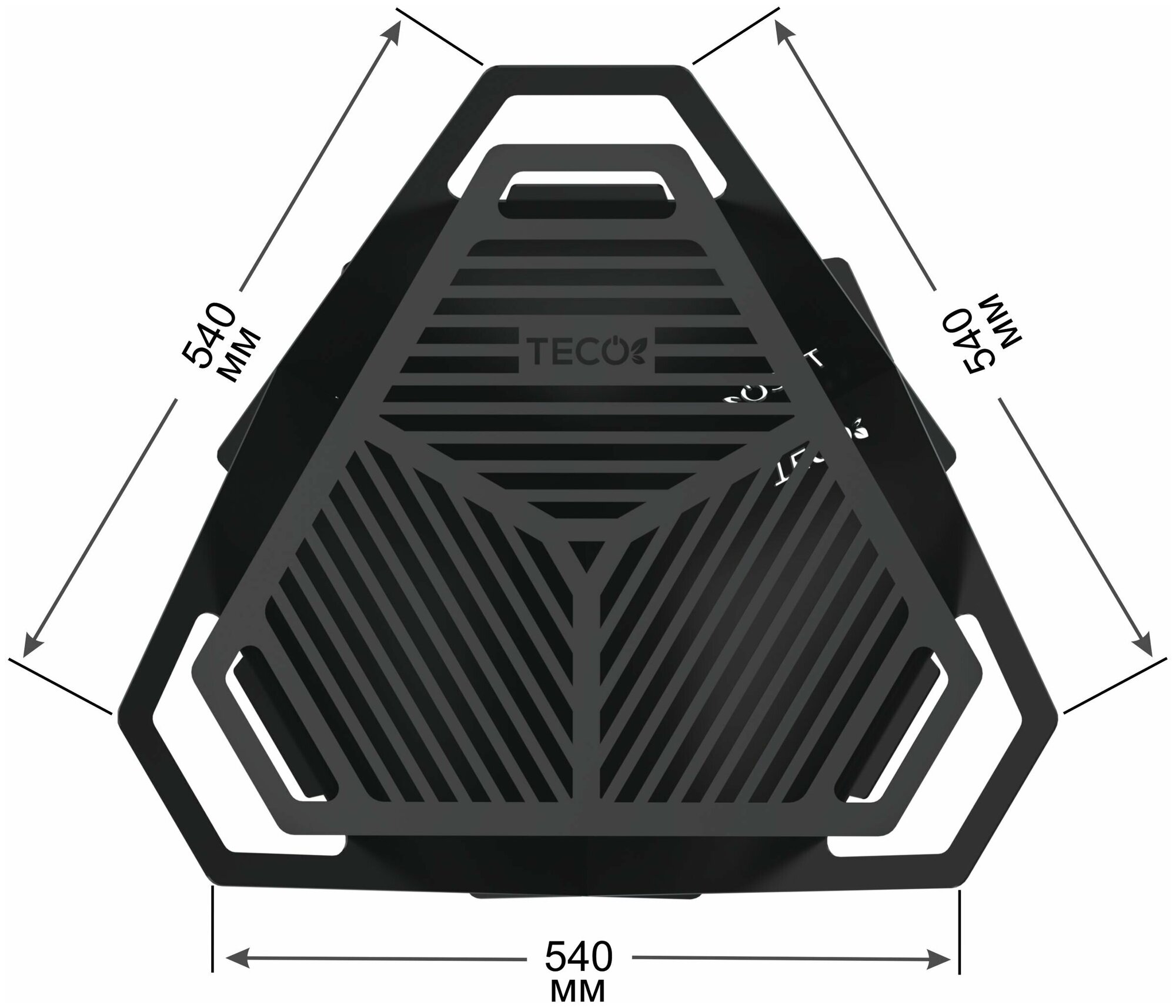 Костровая чаша-гриль TECO (складная)