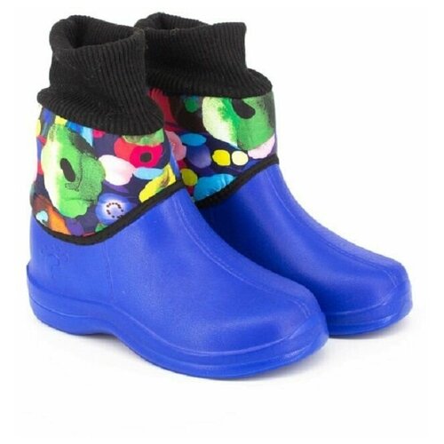 Сапоги зимние утепленные детские с рисунками для девочек Сноубутсы