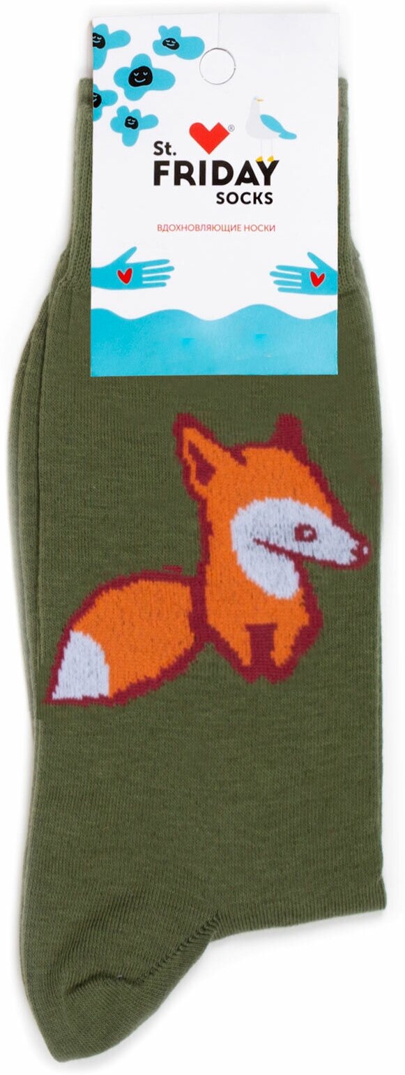 Носки - Лисичка Зеленые