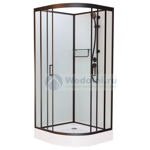 Душевая кабина Frank F-409 Black 90x90 без крыши душевая кабина frank f 409 2 white 90x90 без крыши