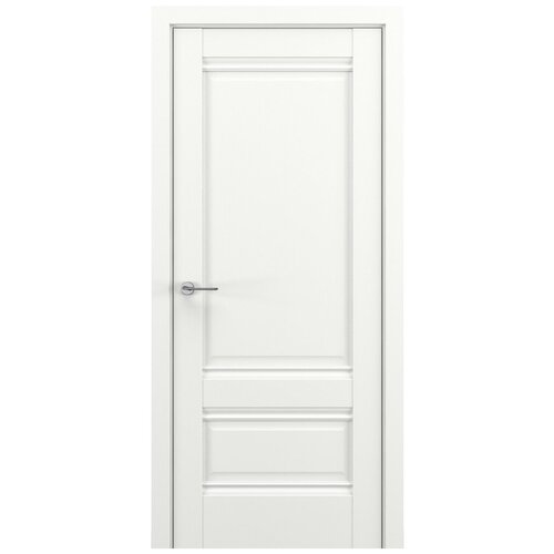 Дверь межкомнатная, Модель турин В4, Цвет Матовый Белый, 700x2000мм, Комплект