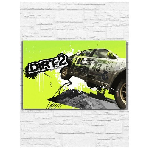 Картина по номерам на холсте игра Colin McRae Dirt 2 (PS, Xbox, PC, Switch) - 11099 Г 60x40 игра для pc colin mcrae dirt 2 подарочное издание dvd box