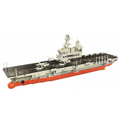 Конструктор Авианосец Zheng Bo Ji Mu Type 075 Landing Helicopter Dock LHD (2371 деталей)