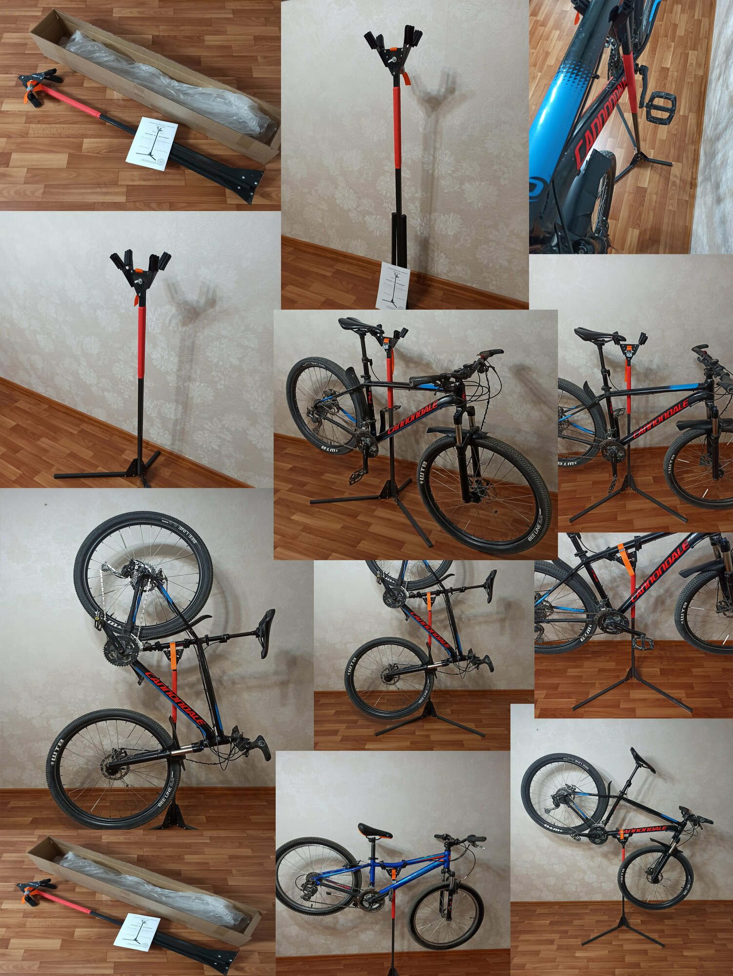 Стойка для ремонта и хранения велосипеда, цвет серый (JP.01.03)