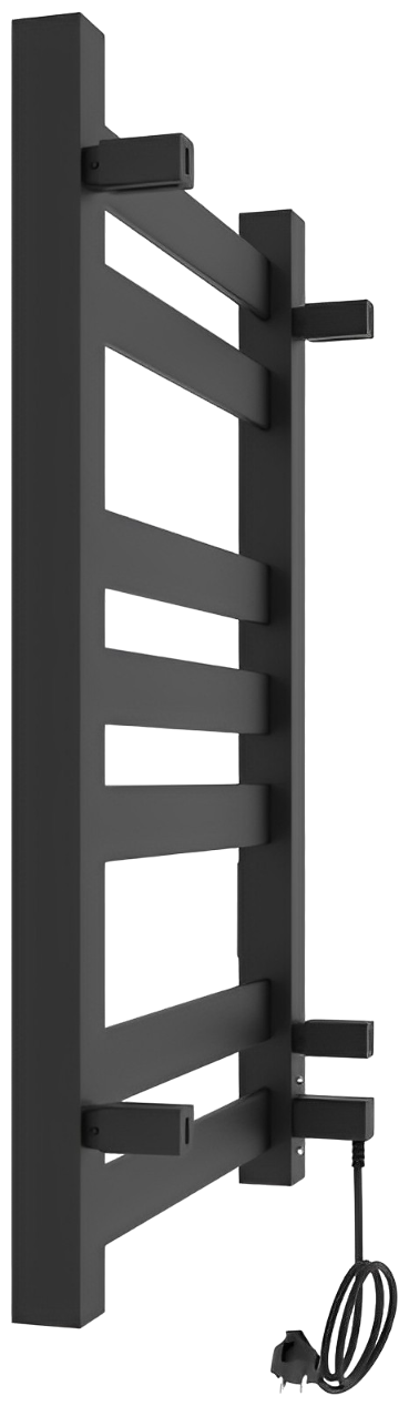 Полотенцесушитель электрический Laris Гефест ЧКЧ П7 500/800 черный, L - фото №8