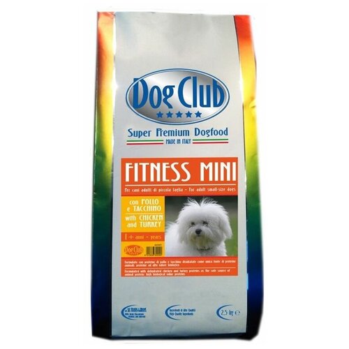 Корм для взрослых собак малых пород Dog Club Fitness Mini, 2,5 кг