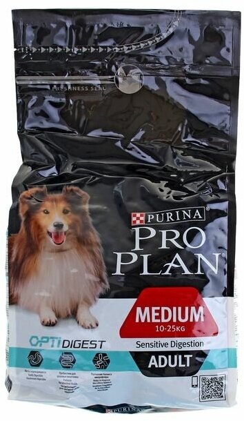 PRO PLAN для собак с чувствительным пищеварением и кожей ягненок рис 1,5 кг - фотография № 6