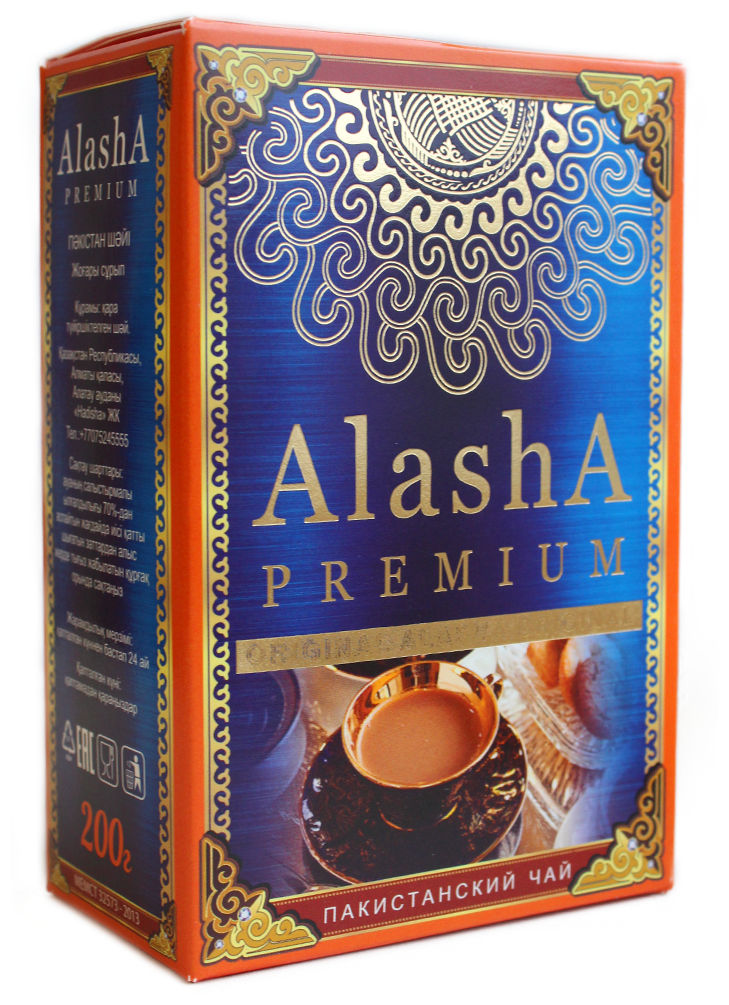 Чай черный Alasha пакистанский подарочный казахстанский 200 гр - фотография № 1