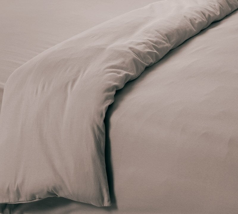 фото Пододеяльник трикотажный на Молнии 2-спальный 172х205 "Какао"