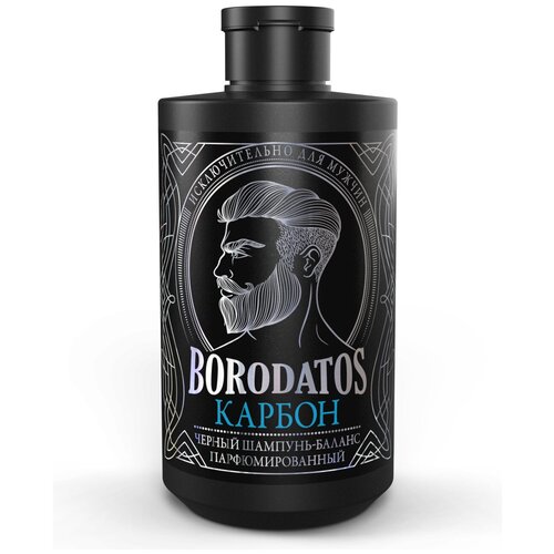 Borodatos Черный шампунь-баланс Borodatos Карбон, 400 мл