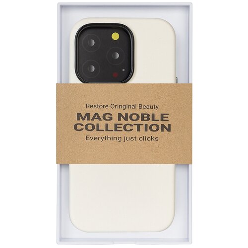 Чехол с MagSafe для iPhone 12 MAG NOBLE COLLECTION-Белый