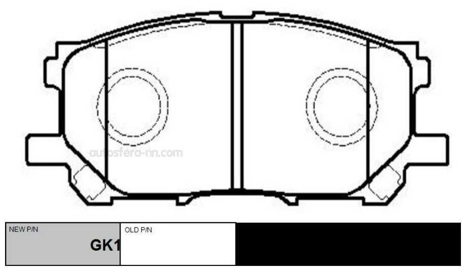 Колодки Тормозные Передние (Старый Ckt45) Ctr арт. GK1059