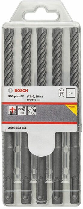 Бур по бетону SDS-plus-5X (6-10 мм) 5 шт. Bosch 2608833911