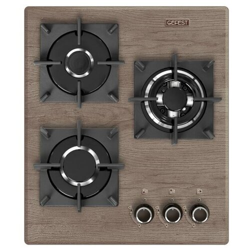 Встраиваемая газовая поверхность Gefest ПВГ 2100-01 К97 коричневый с рисунком дерево 1799000₽